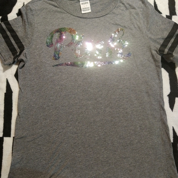 Victoria's Secret Pink VS Angel Wings Fold Over Flares Bling Set. L. - Picture 3 of 9